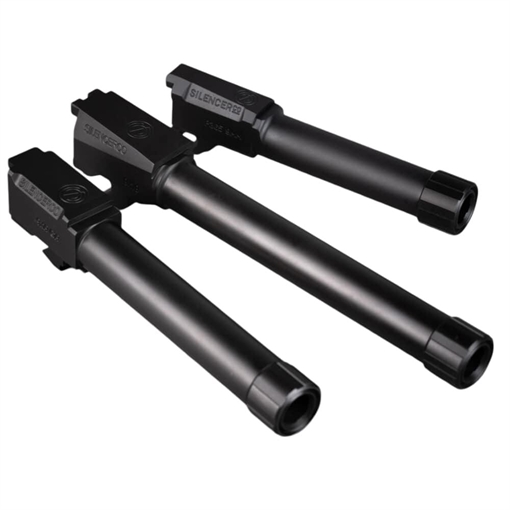 Picture of SilencerCo Threaded Barrel 3.70" 9mm Luger, Black Nitride Stainless Steel, Fits Glock 26 Gen 1-5 AC1329