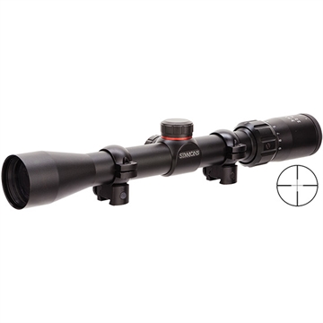 Picture of SIMMONS 22 MAG RIFLE SCOPE 3-9X32 MATTE TRUPLEX RETICLE W RINGS ( BOX ) 511039