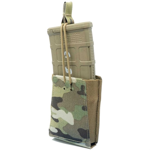 Picture of SINGLE RIFLE 7.62MM RIFLE POUCH WITH BUNGEE RETENTION GEAR-SRMP-7.62-BR-MC -