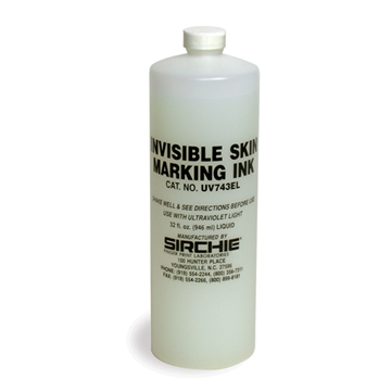 Picture of Sirchie Fluorescent Invisible Skin Marking Ink (Pass In-Pass Out) UV743EL