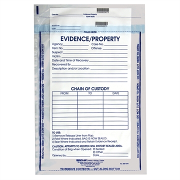 Picture of Sirchie Integrity Evidence Bag - 100 Pack IEB1200