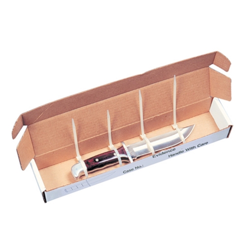 Picture of Sirchie Knife Evidence Boxes (16'' x 3'' x 2'') - Set of 25 ECB001K