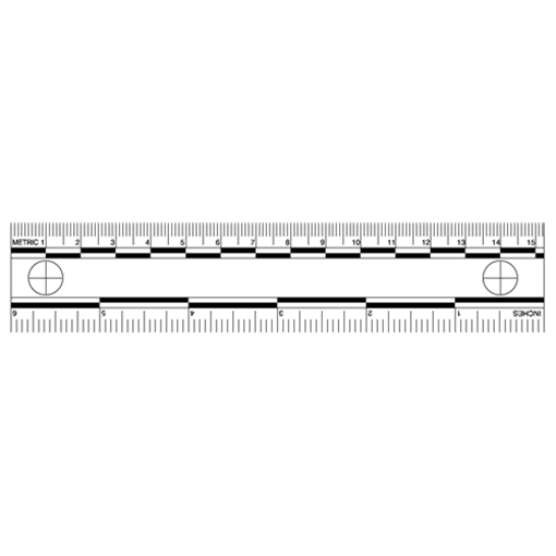Picture of Sirchie White Photo Evidence Scales (6'') PPS400