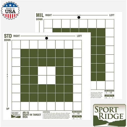 Picture of TACSHIELD SIT AR15 MOA 10x10in 10PCK WHT 03710 843119034500