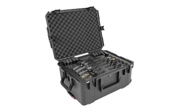 Picture of SKB Sports i-Series, Ten Handgun Case, 22"x17", Polypropylene Copolymer Resin, Black, Holds 20 Magazines 3I-2217-10B-M