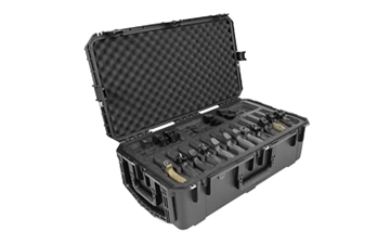 Picture of SKB Sports iSeries, Twelve Handgun Case, 30"x16", Polypropylene Copolymer Resin, Black, Holds 36 Magazines 3I-3016-10B-M