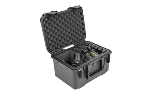 Picture of SKB Sports i-Series, Two Handgun Case, 15"x10.375", Polypropylene Copolymer Resin, Black, Holds 6 Magazines 3I-1510-9B-2G
