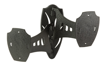 Picture of Skull Hooker Dual Shoulder Mount, Powder Coat Finish, Black SKH-DSM-BLK