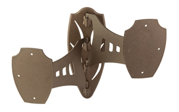 Picture of Skull Hooker Dual Shoulder Mount, Powder Coat Finish, Brown SKH-DSM-BRN