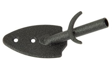 Picture of Skull Hooker Flush Wall Mount, Powder Coat Finish, Black SKH-FWM-BLK