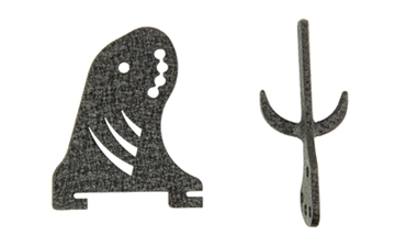 Picture of Skull Hooker Arm and Prong for Trophy Tree, Black, Trophy Tree Not Included SKH-TTAP-ASSY-BLK