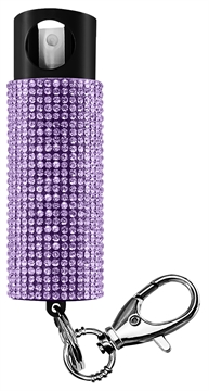 Picture of SKYLINE USA INC Pepper Spray Bling-It-On 18% OC/UV Dye Range 16ft 0.50oz Lavender Includes Keychain PSGDBOLV