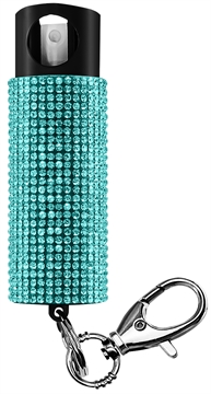 Picture of SKYLINE USA INC Pepper Spray Bling-It-On 18% OC/UV Dye Range 16ft 0.50oz Teal Includes Keychain PSGDBOTL
