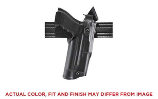Picture of Safariland Model 6360 ALS/SLS Mid-Ride Level III Retention Duty Holster, Fits Glock 19/23 with SureFire X300U/Streamlight TLR-2, Right Hand, STX Hardshell, STX Plain Black Finish 6360-2832-411