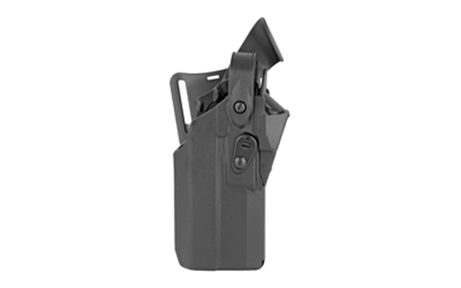 Picture of Safariland 7360RDS, ALS/SLS Mid-Ride Level-III Retention Holster, Fits Glock 17 MOS with TLR-1, TLR-1HL, X200, X300, X300U, X300U/V and Leupold Deltapoint PRO, Trijicon RMR, SRO, Dr. Optic, JPOINT, Vortex Viper, or Burris Fastfire, Kydex, Black, Right Hand 7360RDS-8325-411