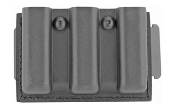 Picture of Safariland Model 775 Slimline Open Top Triple Magazine Pouch, For 2.25" Duty Belts, Fits Glock 17, Belt Loop, Hardshell STX, STX Tactical Black Finish 775-83-13