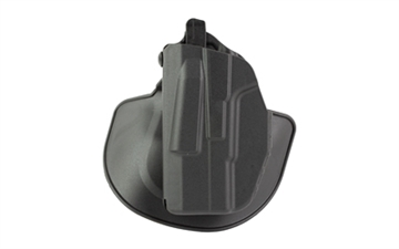 Picture of Safariland 7378 7TS, ALS, Automatic Locking System, Outside the Waistband Paddle/Belt Loop Holster Combo, Fits Glock 43/43X/43X MOS/and Springfield Hellcat, Plain Finish, Black, Left Hand 7378V2-895-412