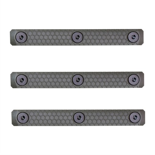 Picture of Slate Black Industries SLATE GRIP M-LOK PANELS 3-SLOT OD GREEN 3-PACK SG-3-ODG