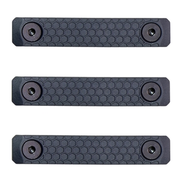 Picture of Slate Black Industries SLATE GRIP M-LOK PANELS 2-SLOT SLATE GREY 3-PACK SG-2-GRY