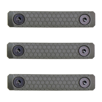 Picture of Slate Black Industries SLATE GRIP M-LOK PANELS 2-SLOT OD GREEN 3-PACK SG-2-ODG