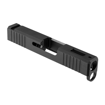 Picture of Brownells BRN IRON SIGHT SLIDE FOR GLOCK 43, W/WINDOW, BLACK NITRIDE NONE