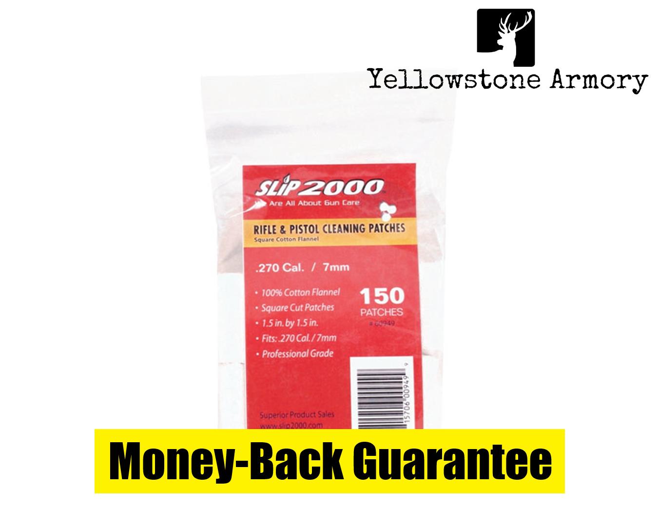 SLIP 2000 CLEANING PATCHES 1.5" SQUARE .270/7MM 150-PACK 60949-img-0