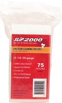 Picture of SLIP 2000 CLEANING PATCHES 3" SQUARE .12/.16/.20GA 75-PACK 60952