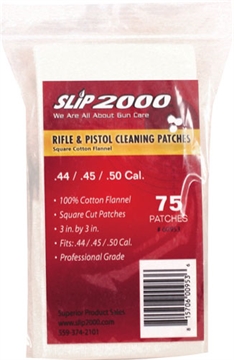 Picture of SLIP 2000 CLEANING PATCHES 3" SQUARE .44/.45/.50 CAL 75-PACK 60953