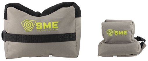 Picture of SME Front & Rear Gun Rest Inert Poly Bead Filled Shooting Bags, Suede Leather Topper, Non-Slip Bottom, 600D Polyester SMEGRF