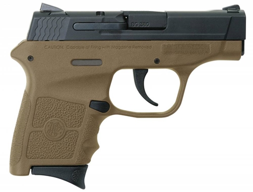 Picture of Smith & Wesson 10167 M&P 380 Bodyguard 380 ACP 2.75" 6+1 Black Armornite Stainless Steel Slide Flat Dark Earth Polymer Grip 022188867862