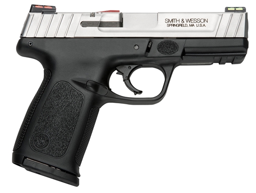 Picture of Smith & Wesson SD VE 9mm Luger Caliber with 4" Barrel, 10+1 Capacity, Matte Black Finish Picatinny Rail Frame, Serrated Stainless Steel Slide, Textured Polymer Grip & HiViz Sights 11907
