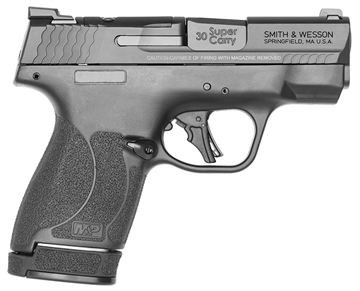 Picture of Smith & Wesson M&P Shield Plus Optic Ready 30 Super Carry 3.10" Barrel 13+1 Or 16+1, Black Polymer Frame & Grip, Optic Cut Armornite Stainless Steel Slide, Tritium Night Sights, Manual Safety 13473