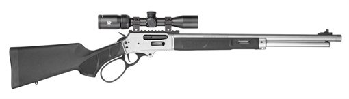 Picture of SMITH AND WESSON & WESSON MODEL 1854 30-30 20IN BARREL 6RD SS/BLACK SYN SCOPED COMBO TB 14824 14824