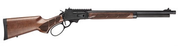 Picture of Smith & Wesson 1854, Lever Action Rifle, 45-70 Government, 20" Threaded Barrel, 11/16x24 Thread Pitch, Armornite Finish, Black, Walnut Stock and Forend, Large Loop, XS Ghost Ring Rear Sight, Gold Bead Front Sight, Cross Bolt Safety, 6 Rounds 14384