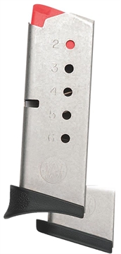 Picture of Smith & Wesson 380 Bodyguard Handgun Magazine Stainless Steel .380 Auto 6/rd 199300000