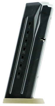 Picture of Smith & Wesson M&P9 M2.0 Magazine Black Steel FDE Base Plate 9mm Luger 17/rd 3007345