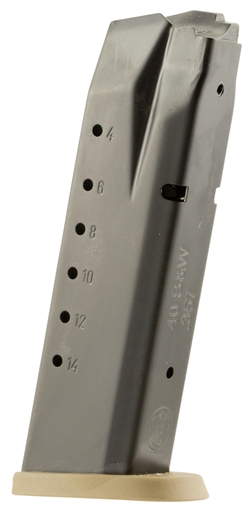 Picture of Smith & Wesson Steel M&P40 M2.0 Handgun Magazine Black w FDE Base .40 S&W 15/rd 3007346