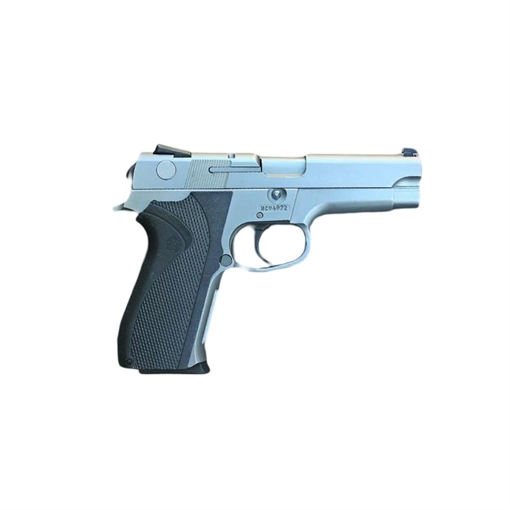Picture of Smith & Wesson 5946TSW Handgun 9mm Luger 10rd Magazine 4" Barrel Silver with Black Grips USED 108267U
