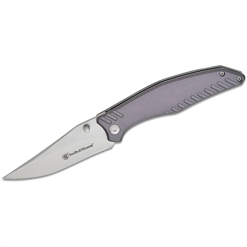 Picture of Smith & Wesson Black Ops Folding Knife 3-1/2" Clip Point Blade Slate Grey Box 1209511 661120751120