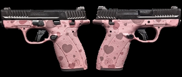 Picture of SMITH & WESSON BODYGUARD 2.0 MS BLUSH HEARTS 380ACP 2.75" 1-10RD 1-12RD 13926-HEARTS