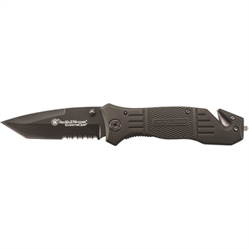 Picture of Smith & Wesson Extreme Ops Drop Point Folding Knife 3.3" Blade Black SWFR2S