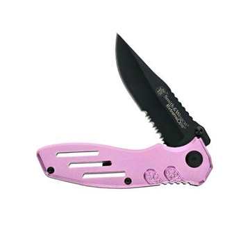 Picture of Smith & Wesson Extreme Ops Folding Knife 3-1/10" Blade Pink SWA24SPCP