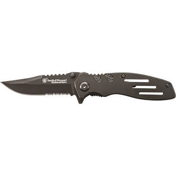 Picture of Smith & Wesson Extreme Ops Liner Lock Folding Knife 3 1/10" Blade Black SWA24S