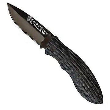 Picture of Smith & Wesson Extreme Ops Liner Lock Folding Knife 3-1/4" Drop Point Blade Black SWA15CP