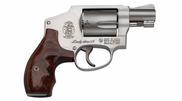 Picture of Smith & Wesson J-Frame Model 642 LS Ladysmith Handgun .38 Spl 5rd Capacity 1.88" Barrel Silver with Wood Grip - USED 163808U