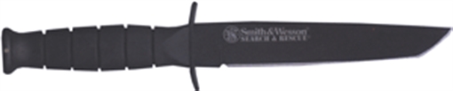 Picture of S&W KNIFE OPS SURVIVAL W/TANTO 6" FIXED BLADE BLACKENED S/S CKSURT