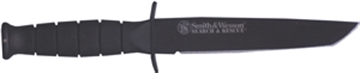 Picture of S&W KNIFE OPS SURVIVAL W/TANTO 6" FIXED BLADE BLACKENED S/S CKSURT