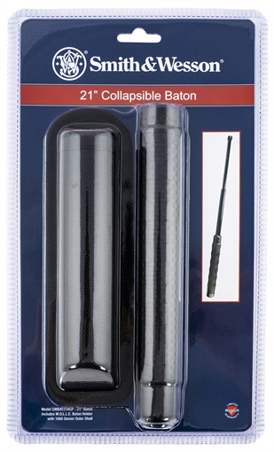 Picture of Smith & Wesson Knives Baton 21" Collapsible Black TPR Handle SWBAT21HCP