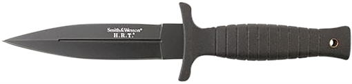 Picture of Smith & Wesson Knives H.R.T. 4.75" Fixed Spear Point Plain 7Cr17MoV High Carbon SS Blade Thermoplastic Rubber Handle 9" OAL SWHRT9BCP