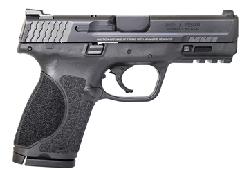 Picture of Smith & Wesson LE M&P 40 M2.0 Compact 40 Smith & Wesson (S&W) Double 4" NTS 13+1 Black Interchangeable Backstrap Grip Black Polymer Frame Black Armornite Stainless Steel Slide 12098